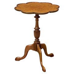 English Wine or Cocktail Table of Burr Walnut