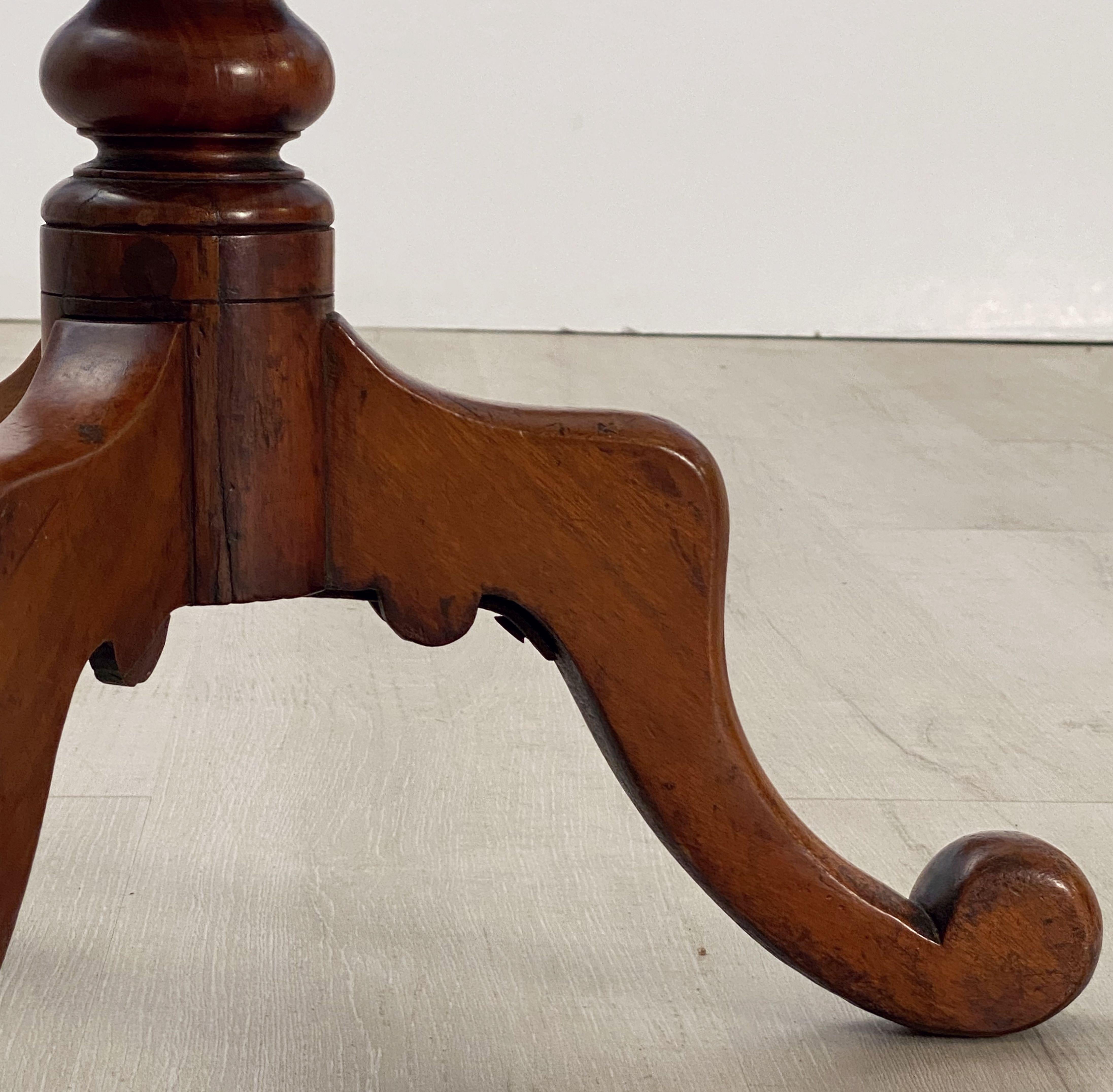 English Wine Table of Mahogany with Barley Twist Stem 14