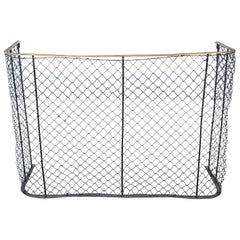 English wire brass nursery Fender late 19th century 40 inches wide