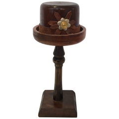 English Wood Doll Hat Mold