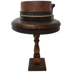 Antique English Wood Hat Mold