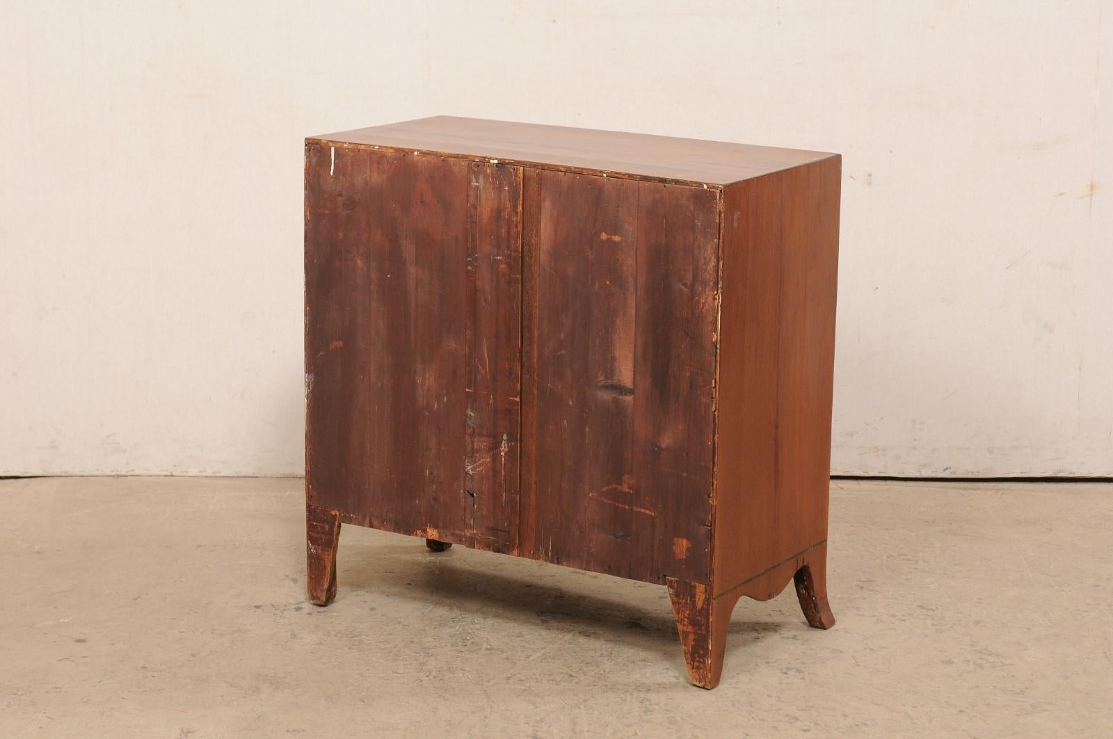 English Wooden Chest of 4 Drawers, Early to Mid 19th Century 4