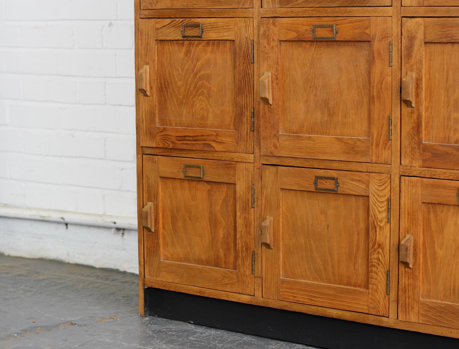 vintage wood lockers