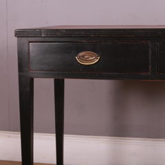 English Writing Desk with Leather Insert