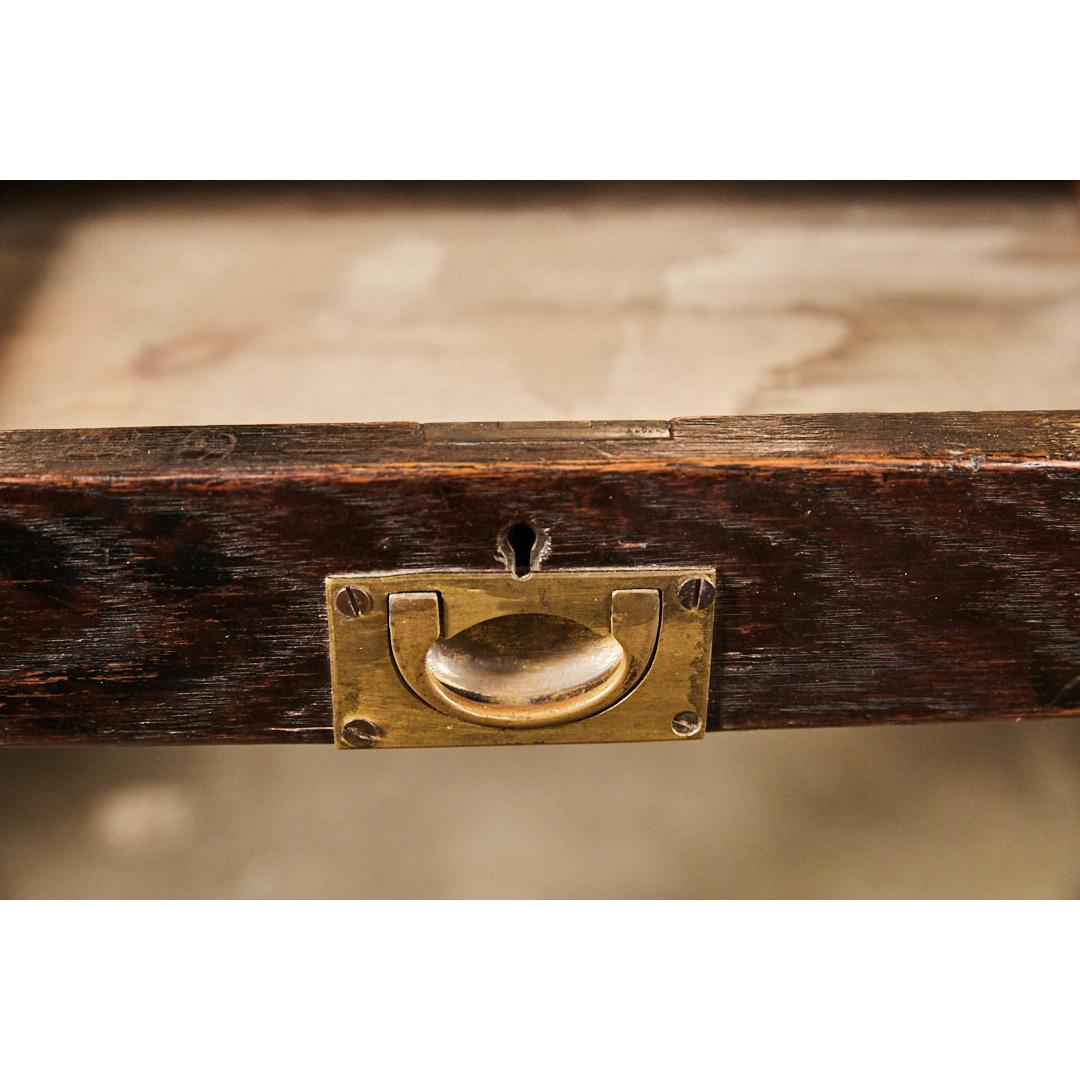 Brass English Writing Table or Desk For Sale