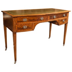 English Writing Table / Desk with Leather Writing Surface
