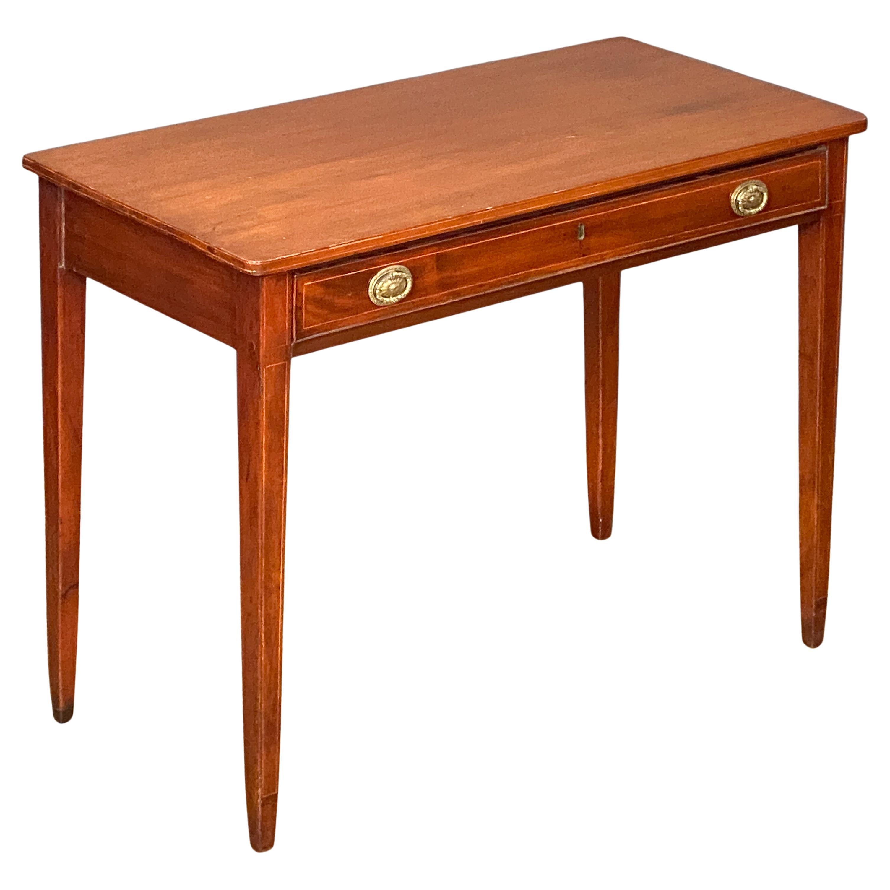 English Writing Table or Desk of Mahogany from the Edwardian Era