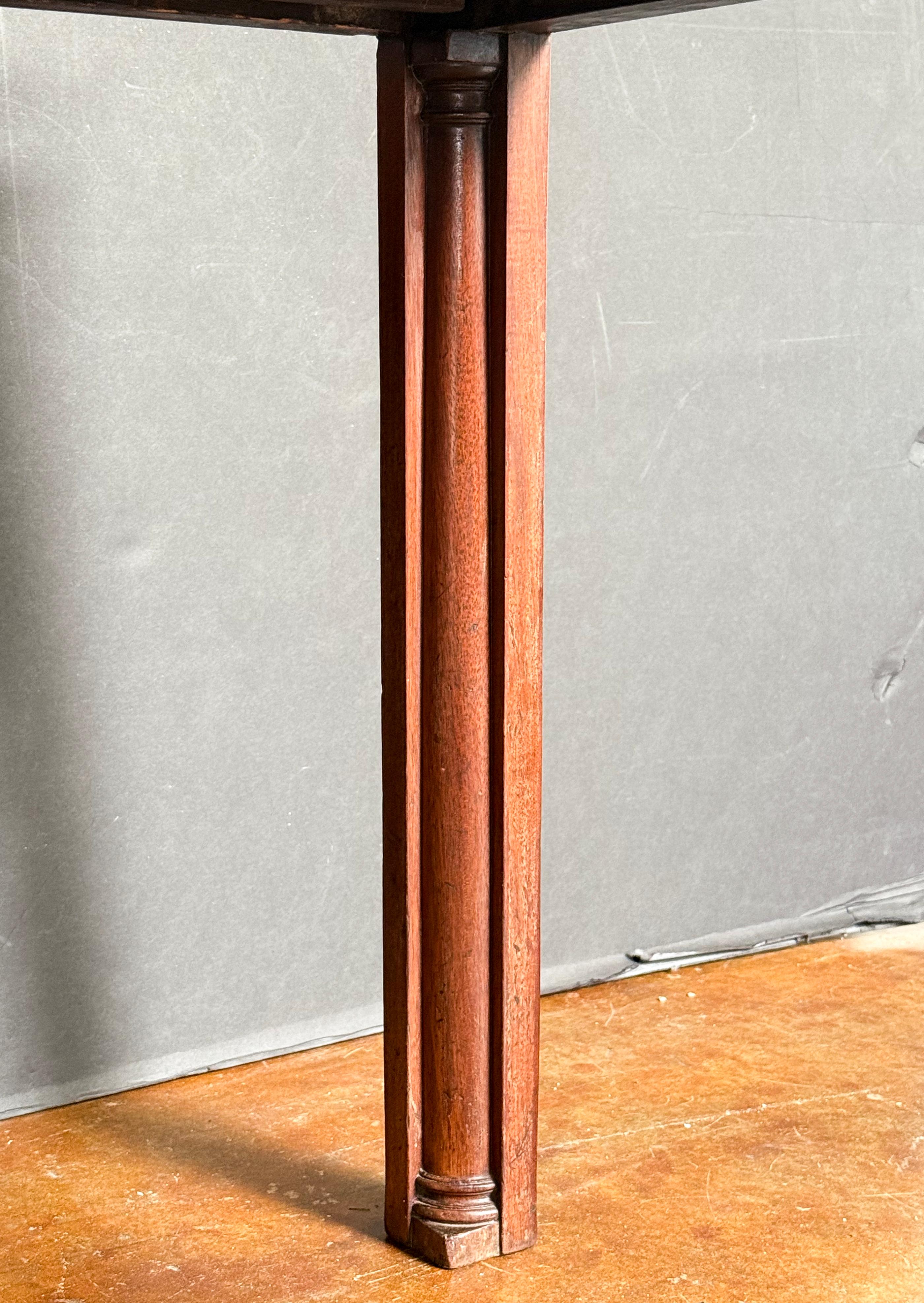 English Writing Table or Desk of Mahogany with Slide from the Georgian Period For Sale 6