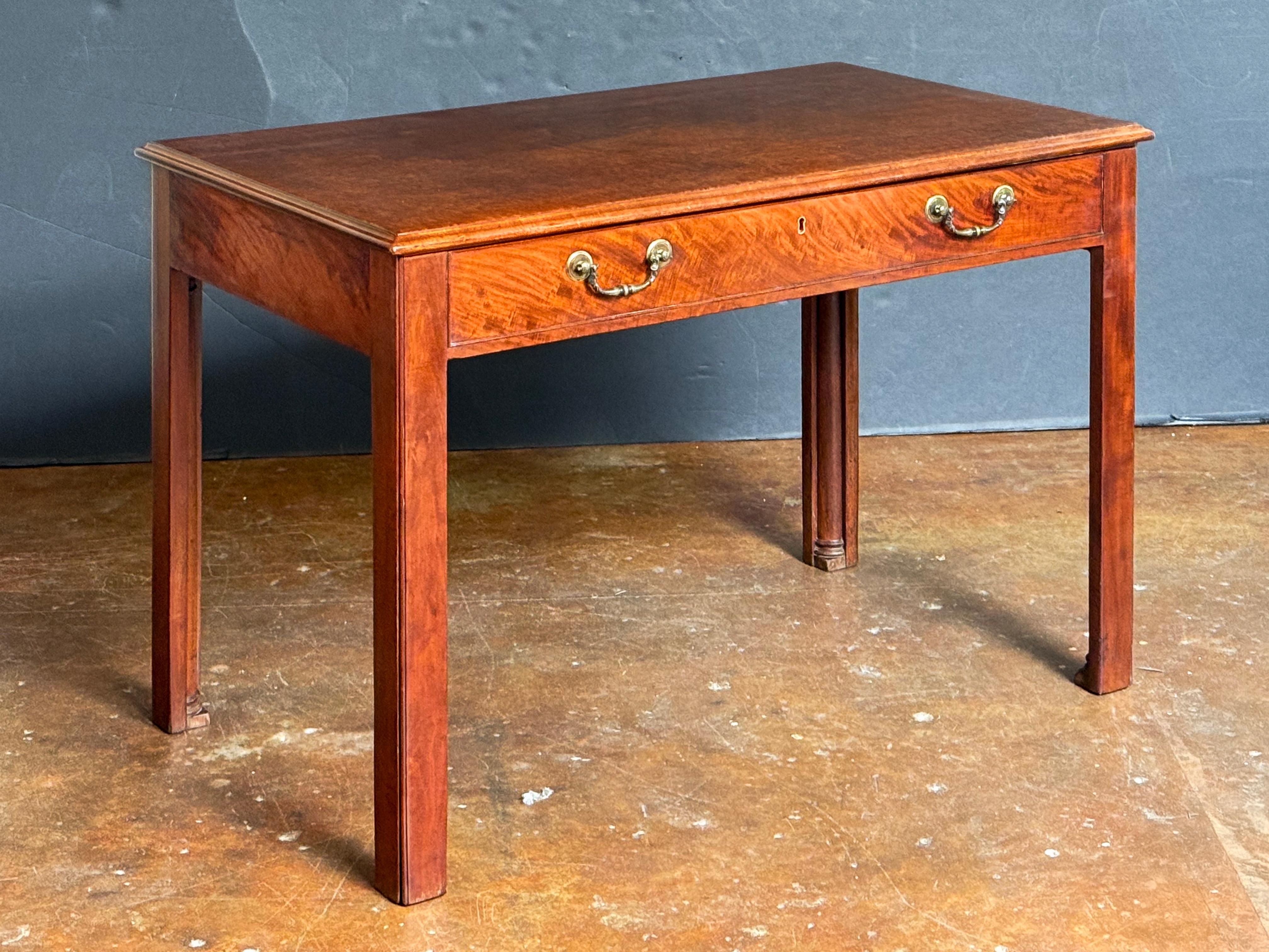 19th Century English Writing Table or Desk of Mahogany with Slide from the Georgian Period For Sale