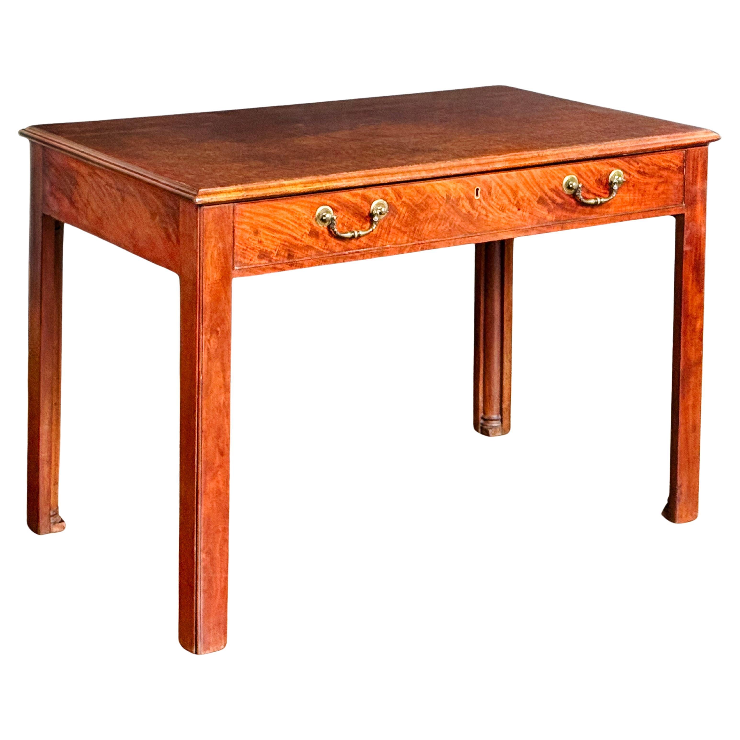 English Writing Table or Desk of Mahogany with Slide from the Georgian Period