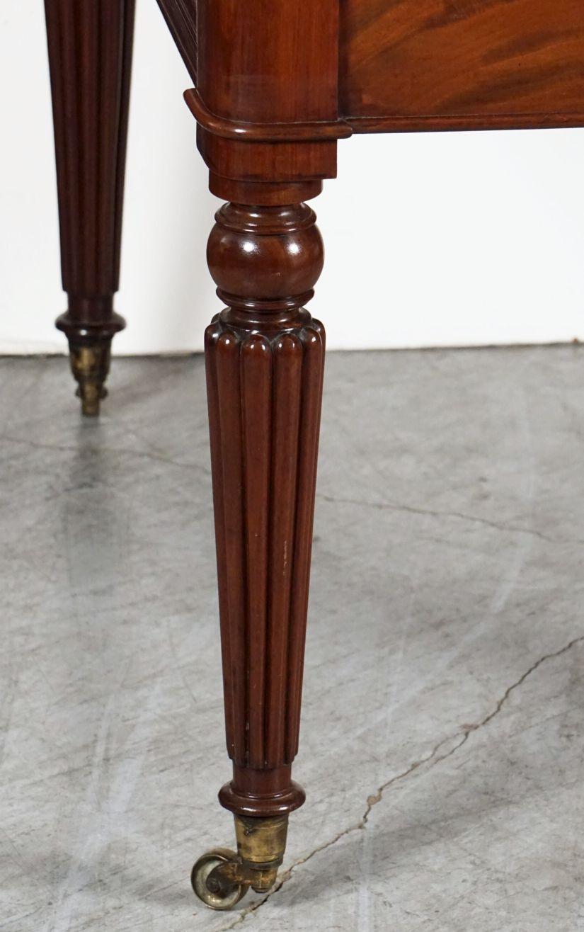 English Writing Table or Desk with Embossed Leather Top from the William IV Era 5