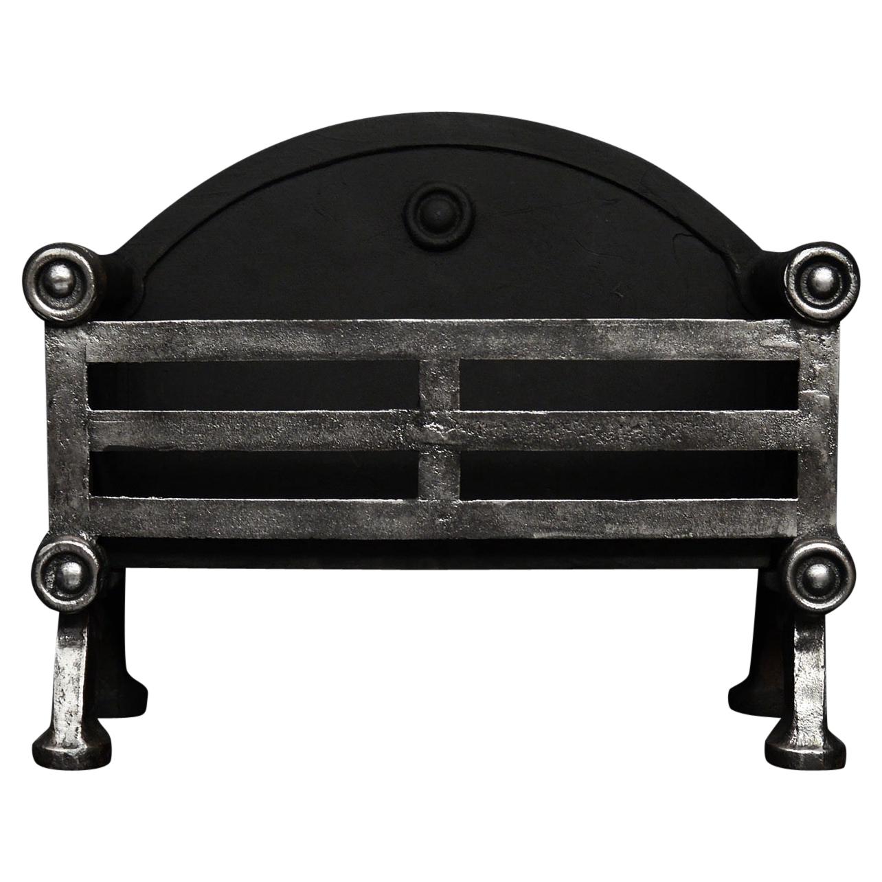 English Wrought Iron Firegrate For Sale