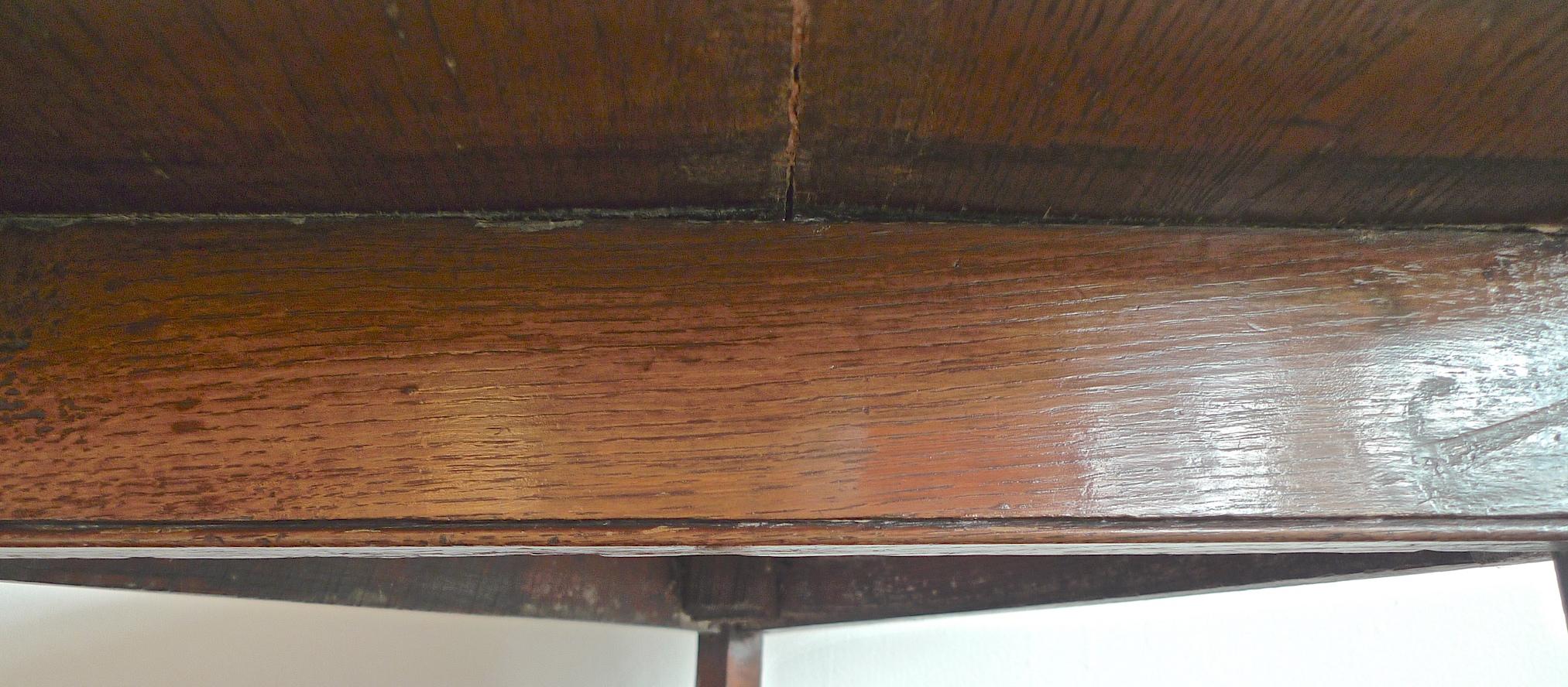English 19th Century Small Stained Walnut Cricket Table. 3