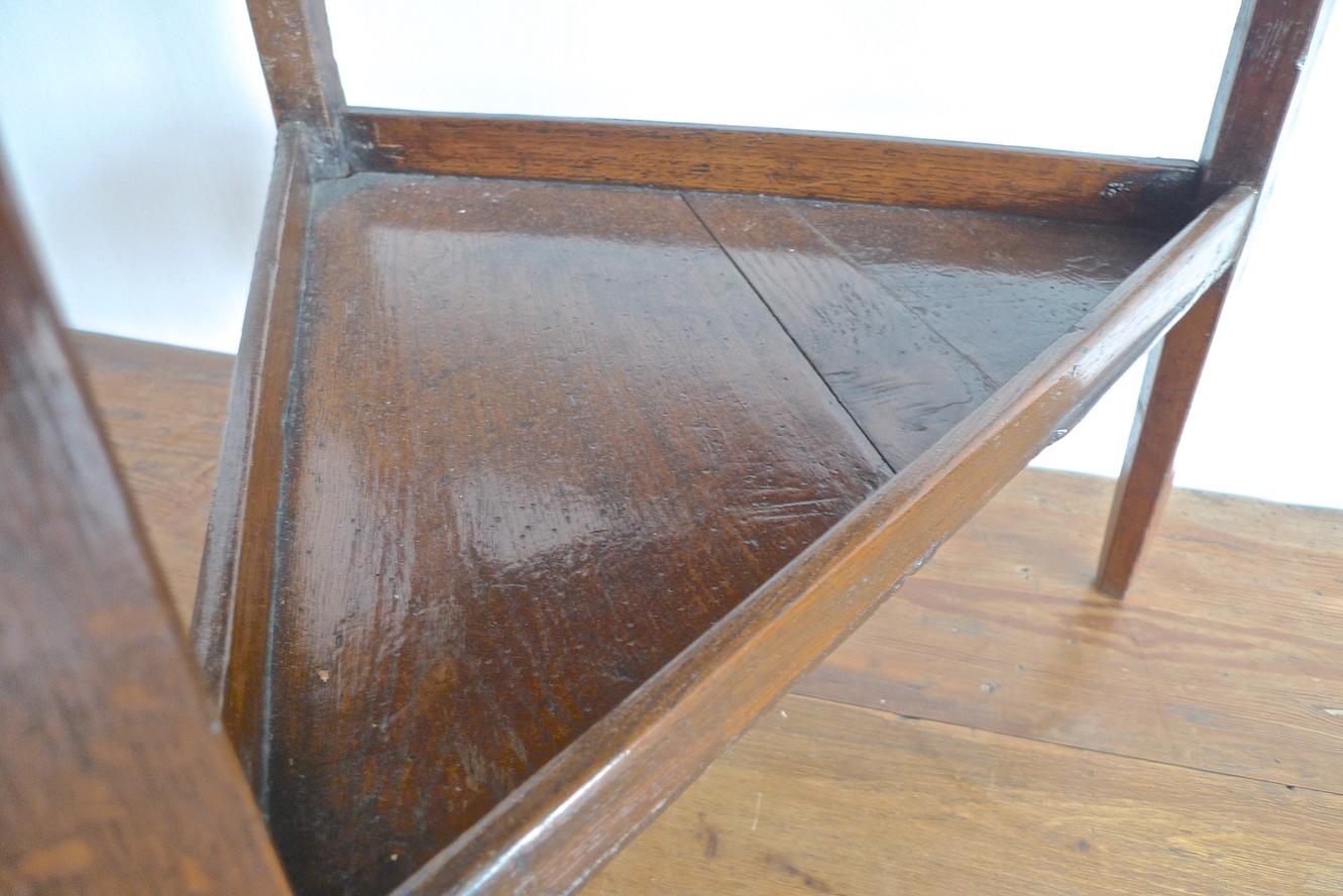 English 19th Century Small Stained Walnut Cricket Table. 5