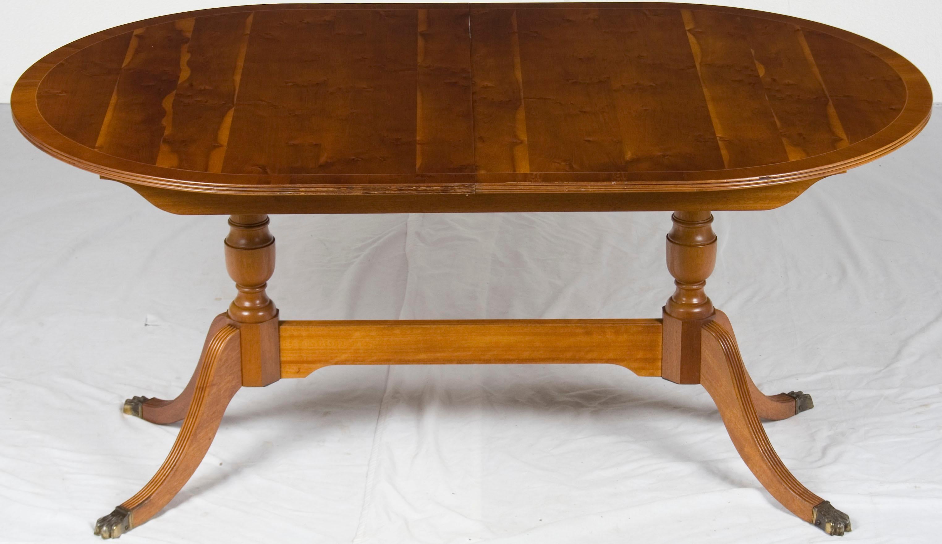 yew wood dining table