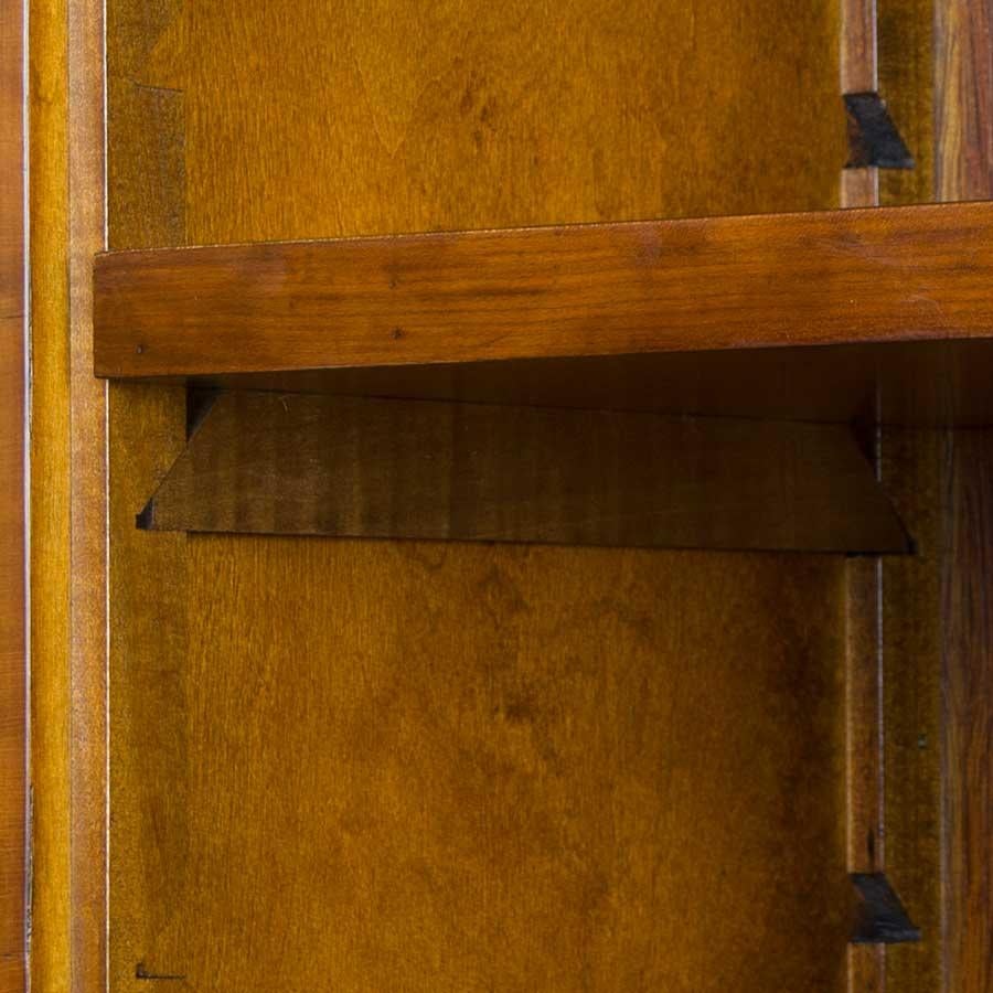 English Yew Wood Secretaire Secretary Bookcase Butlers Desk (21. Jahrhundert und zeitgenössisch)