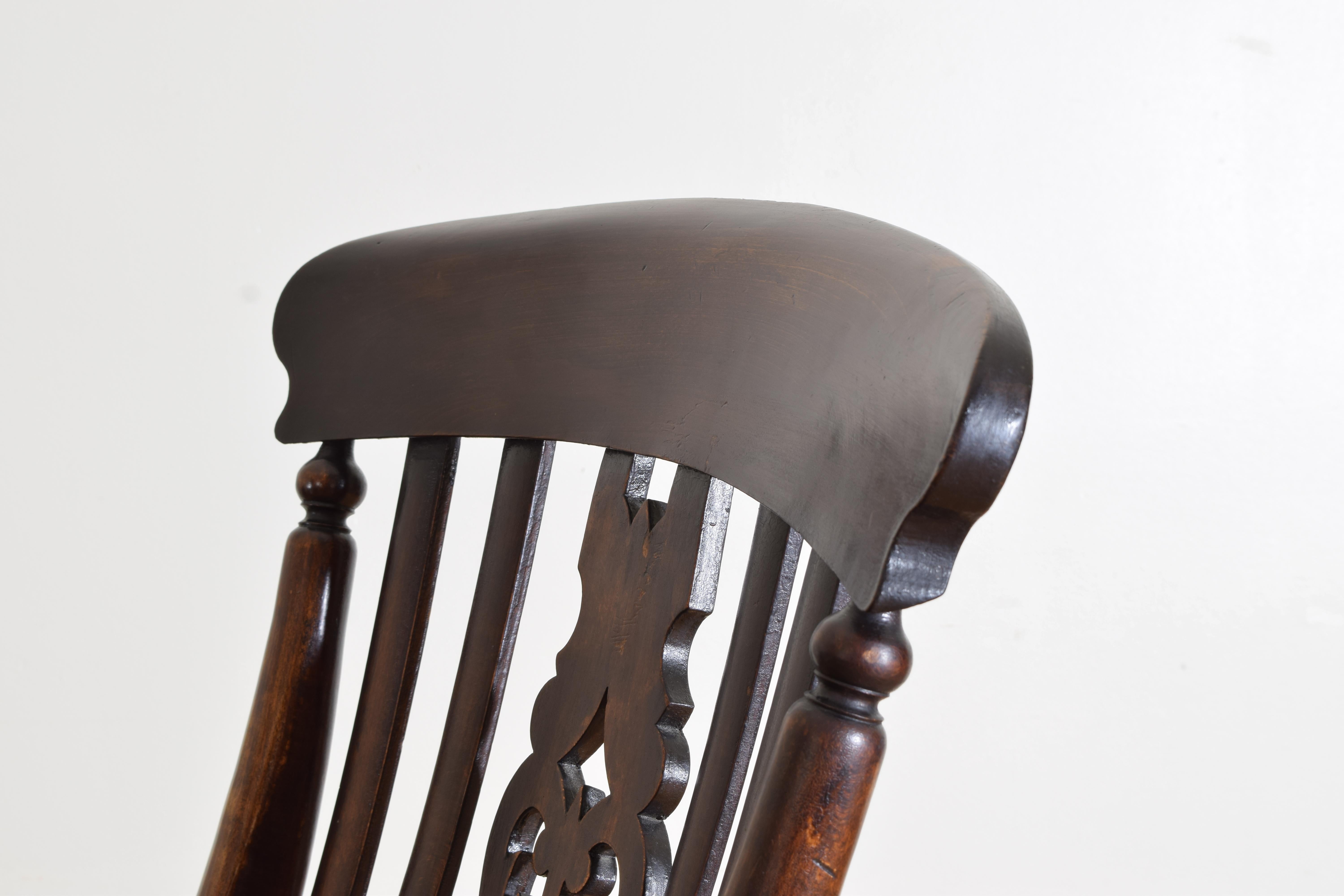 Englischer Windsor-Sessel aus Eibenholz, spätes 1. Jahrhundert, 19. Jahrhundert im Angebot 1