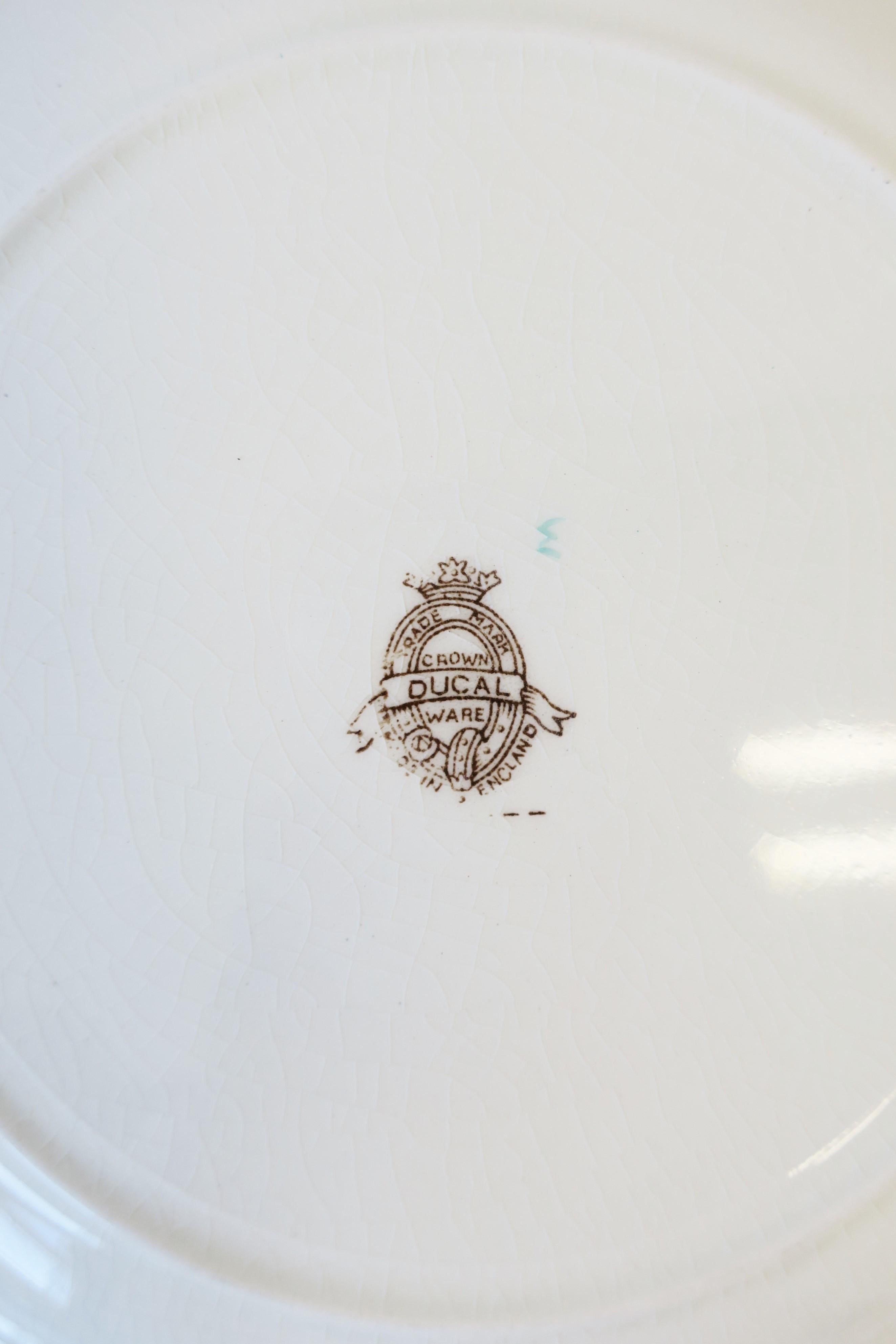 Ceramic English Zinnia Flower Plate