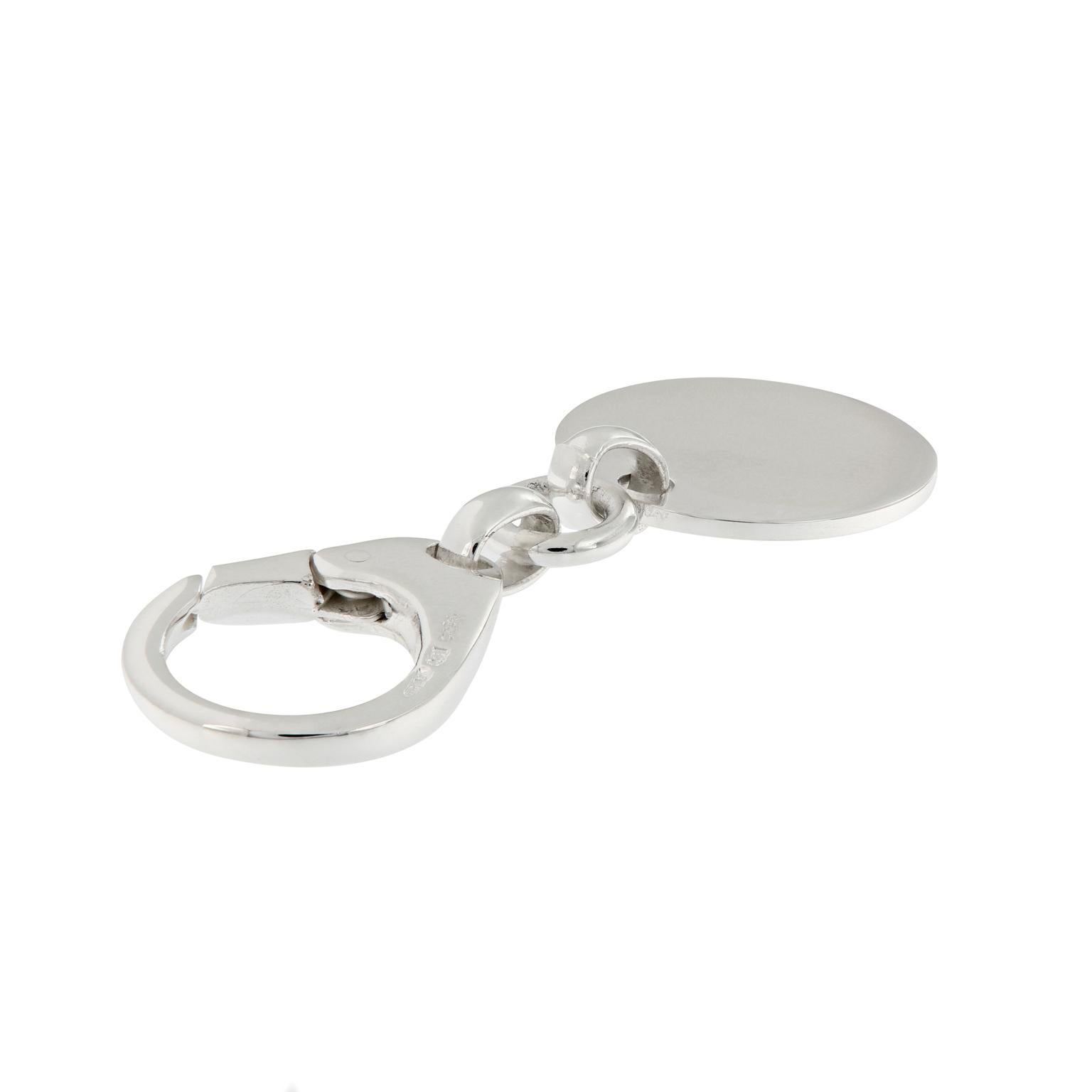 sterling silver keychain engravable