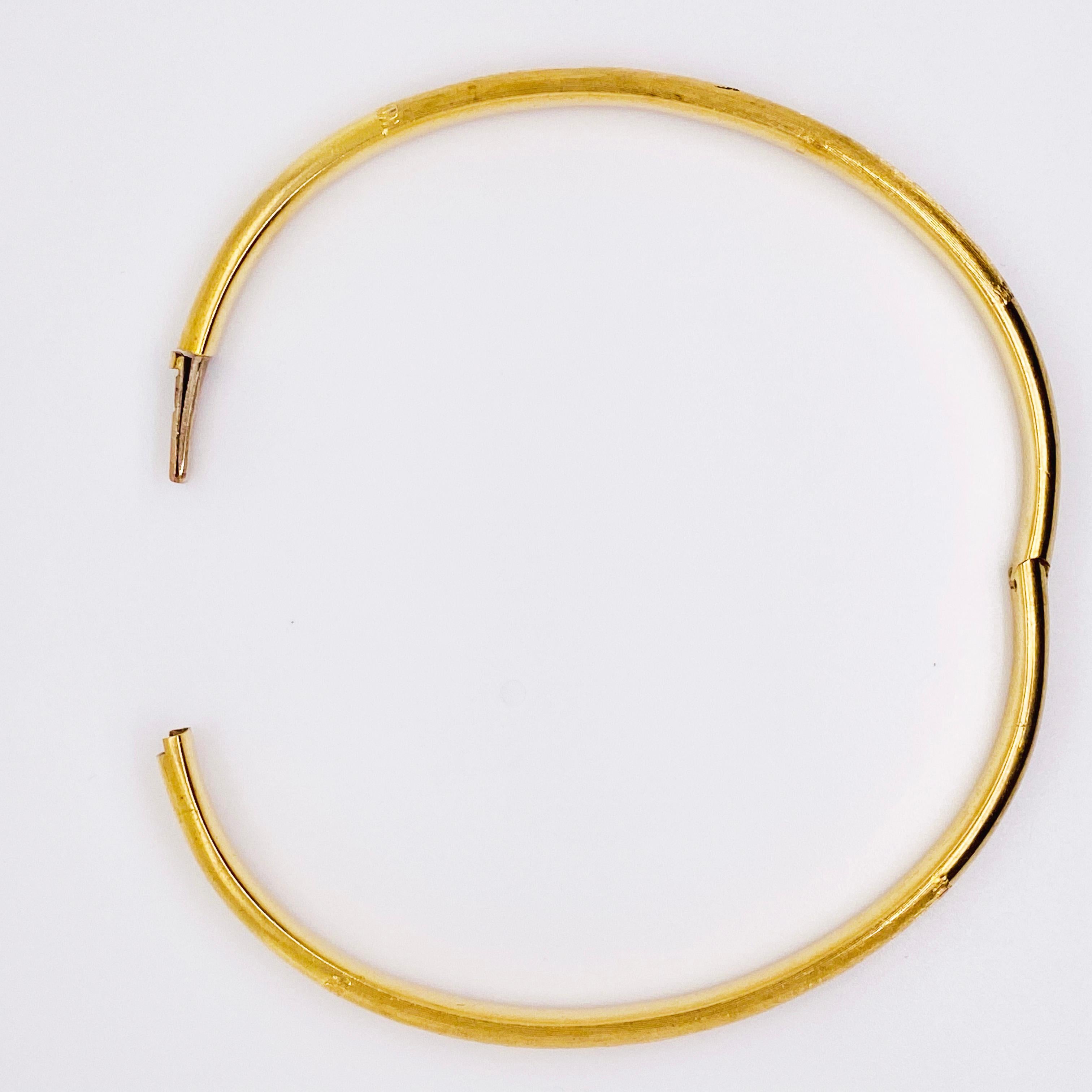 gold bangle bracelet with clasp