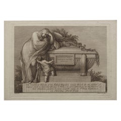 Engraved Admission Ticket for Funeral of Sir Joshua Reynolds, circa 1792
