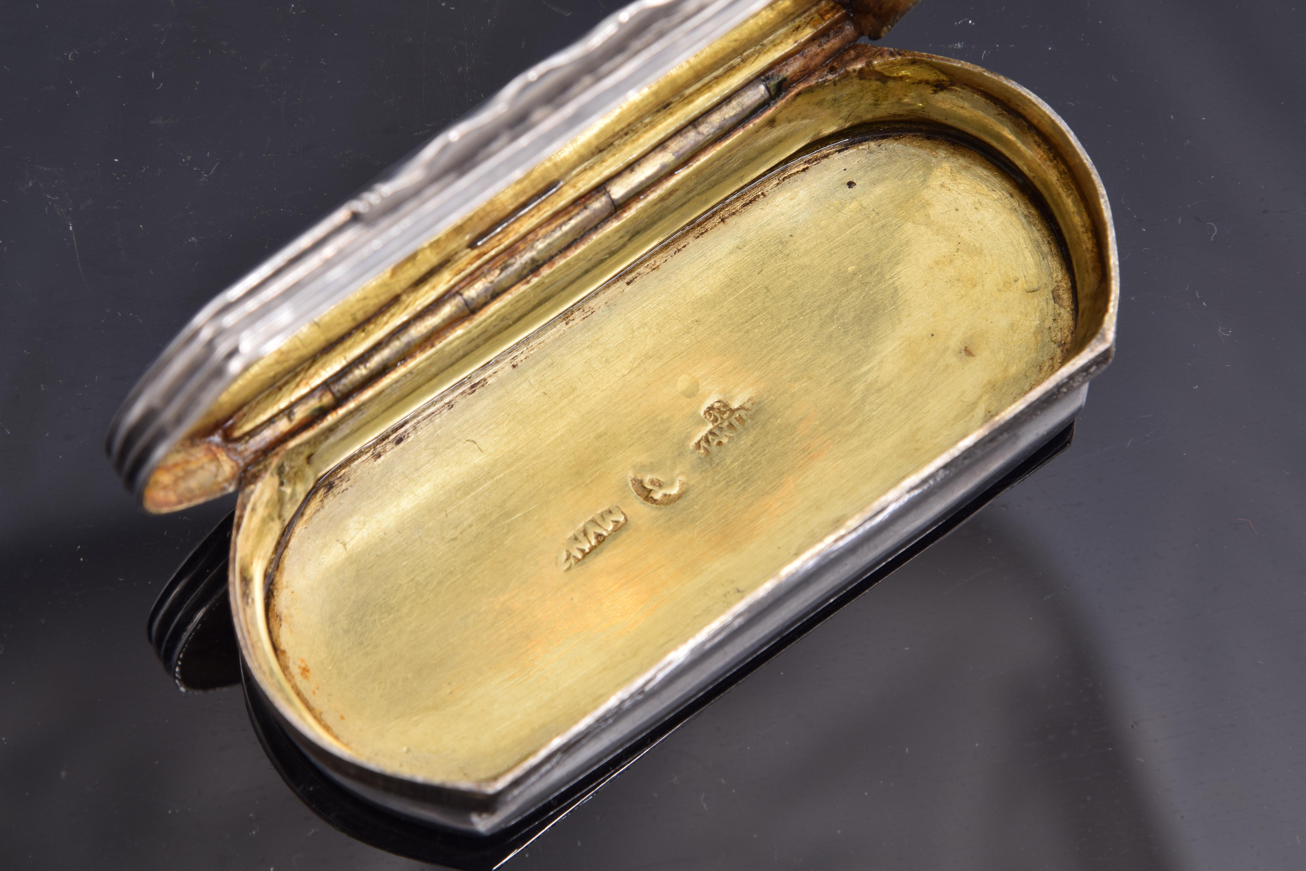 Engraved Box, Silver, Córdoba, Spain, 1793, with Hallmarks In Good Condition In Madrid, ES