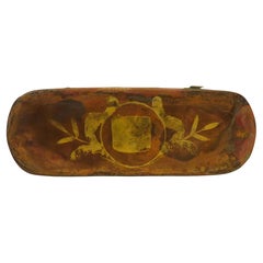 Schnupftabakdose aus Messing und Kupfer mit gravierter Gravur, englisch, um 1850