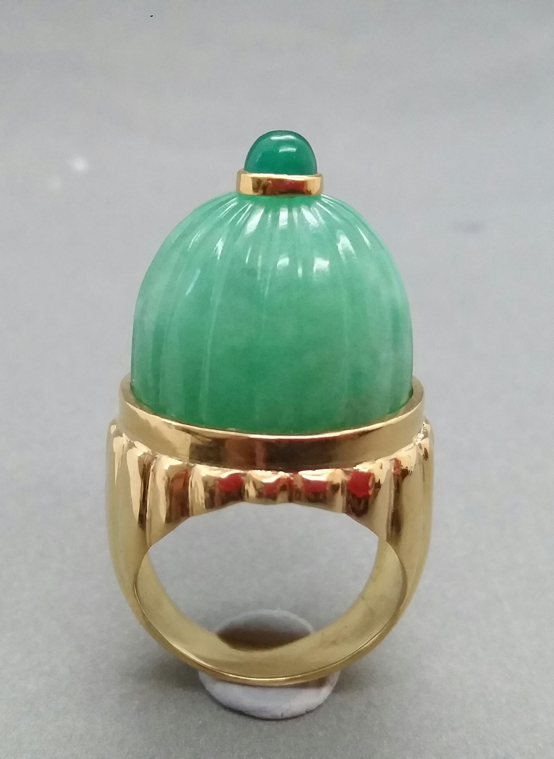 solid jade ring