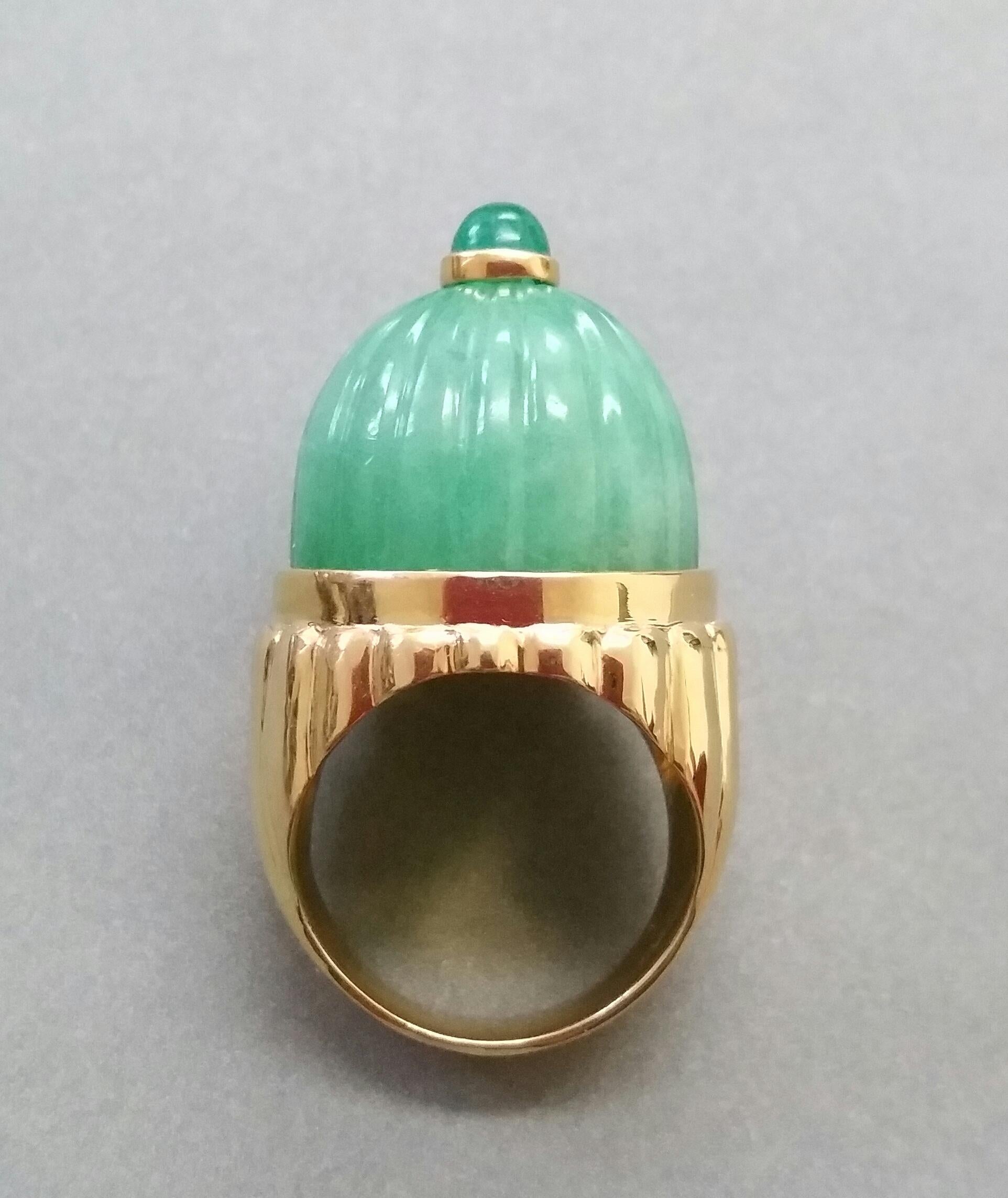 cabochon jade ring