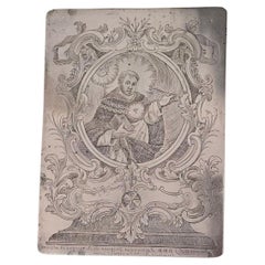 Engraved Copper Plate – 18th Century