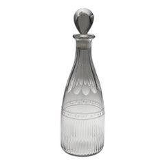 Carafe géorgienne gravée c1800