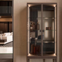 Engraved Glass Showcase