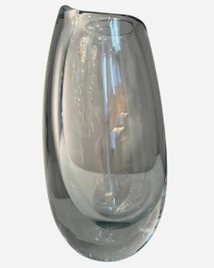Engraved glass vase, Edition Orrefors, Sweden, circa 1950