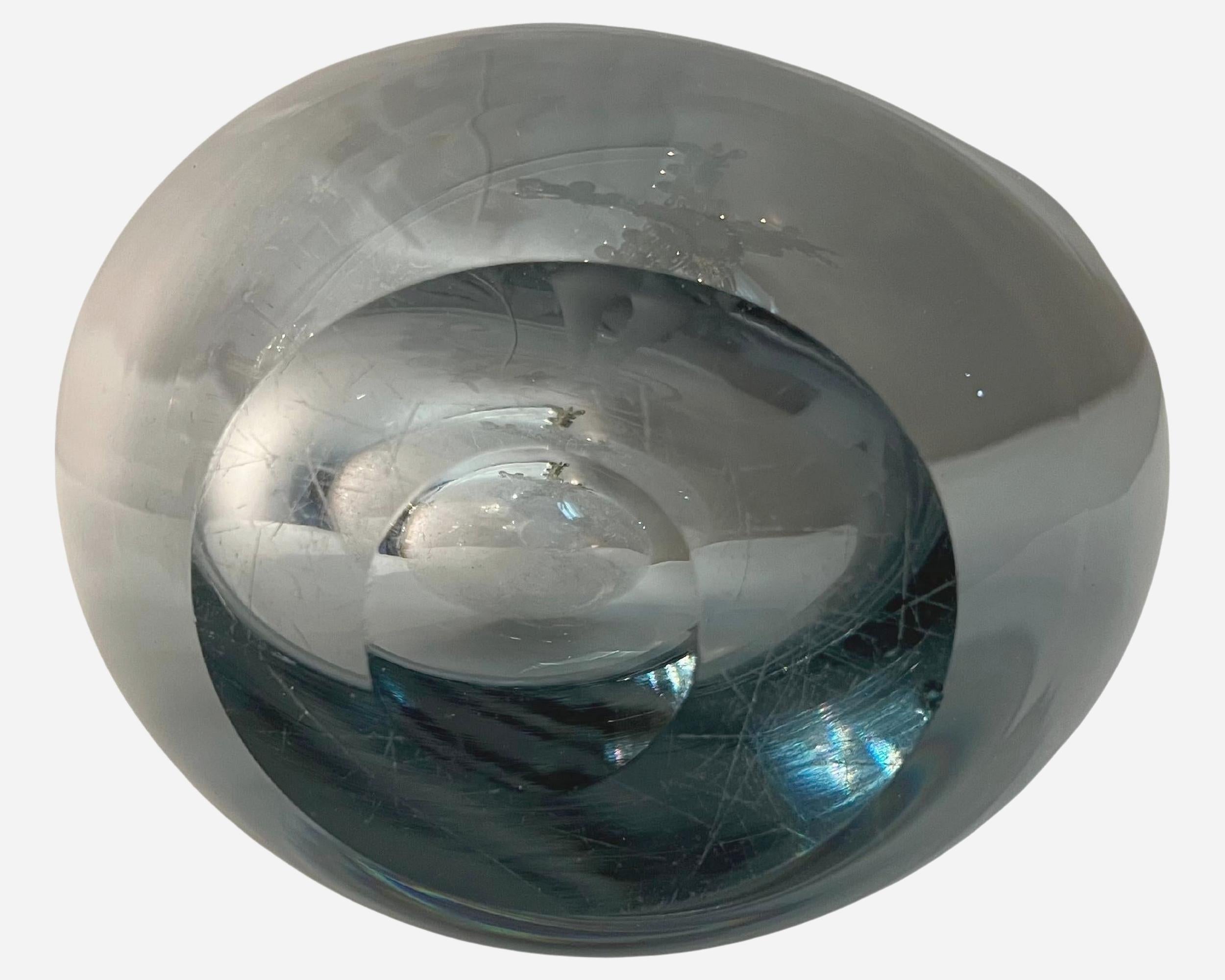 Gravé Vase en verre gravé, Edition Orrefors, Suède, vers 1950 en vente