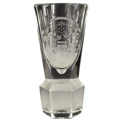 Engraved Goblet with Symbolism of Freemasons, 20th Century
