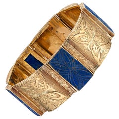 Gravur-Lapislazuli-Armband