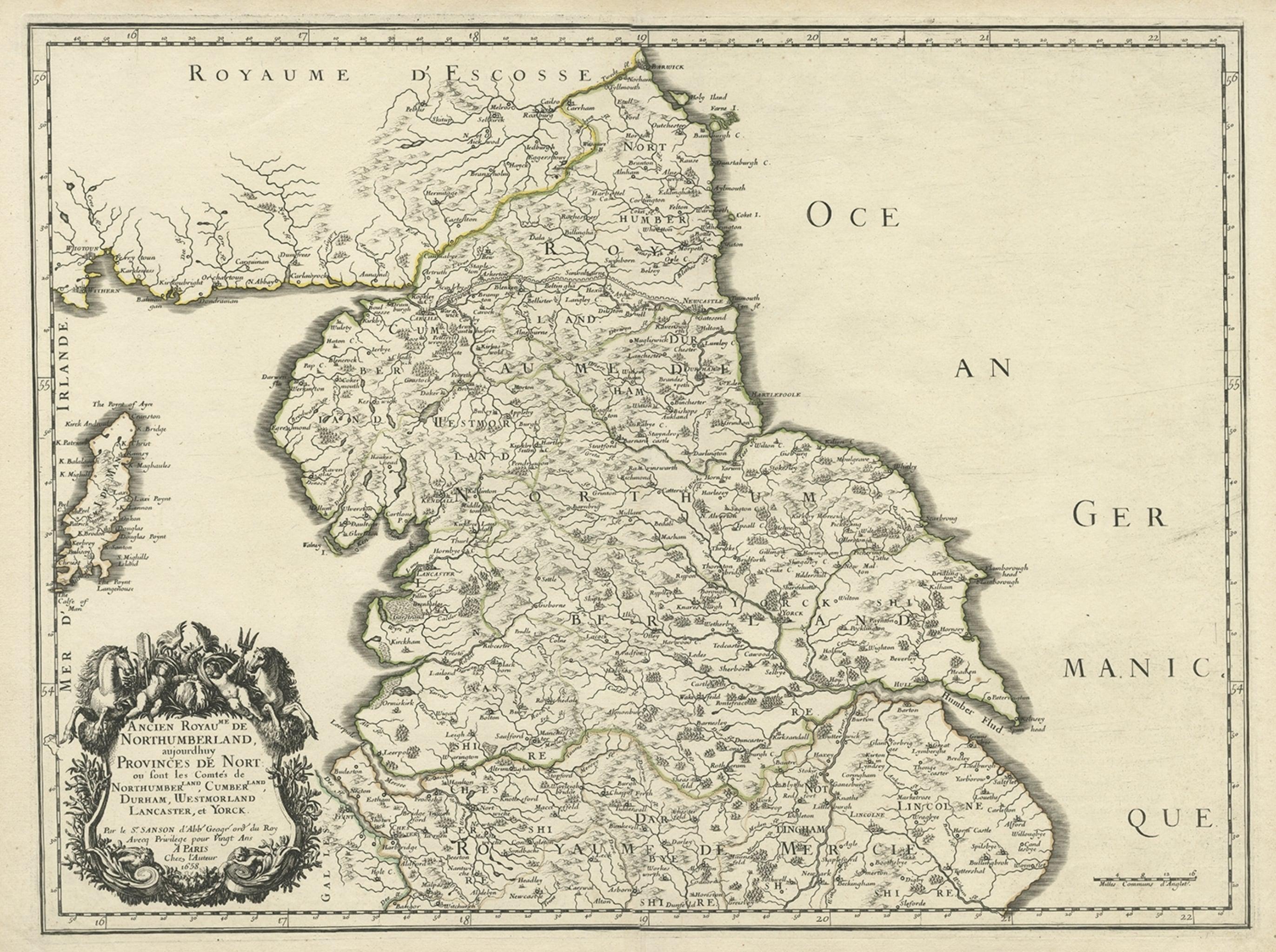 northumberland england map
