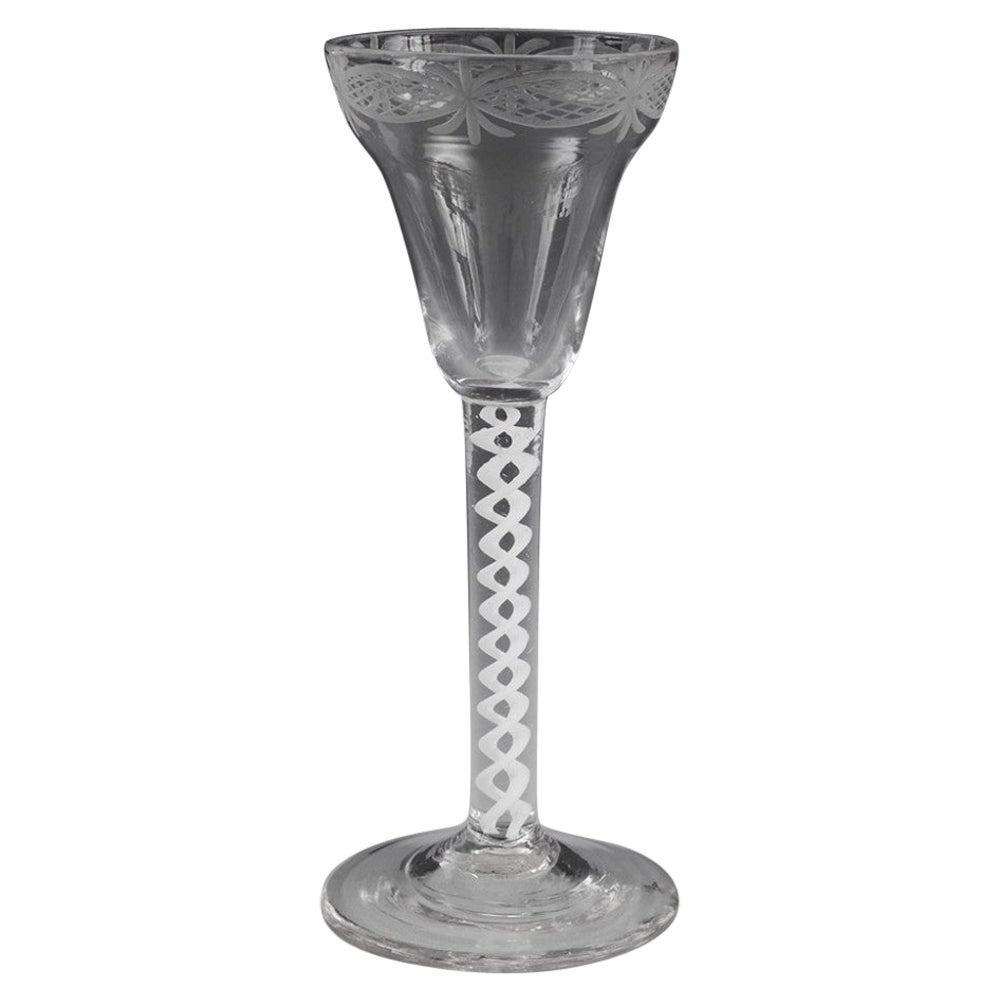 Pantalon gravé unique série Opaque Twist Wine Glass c1760