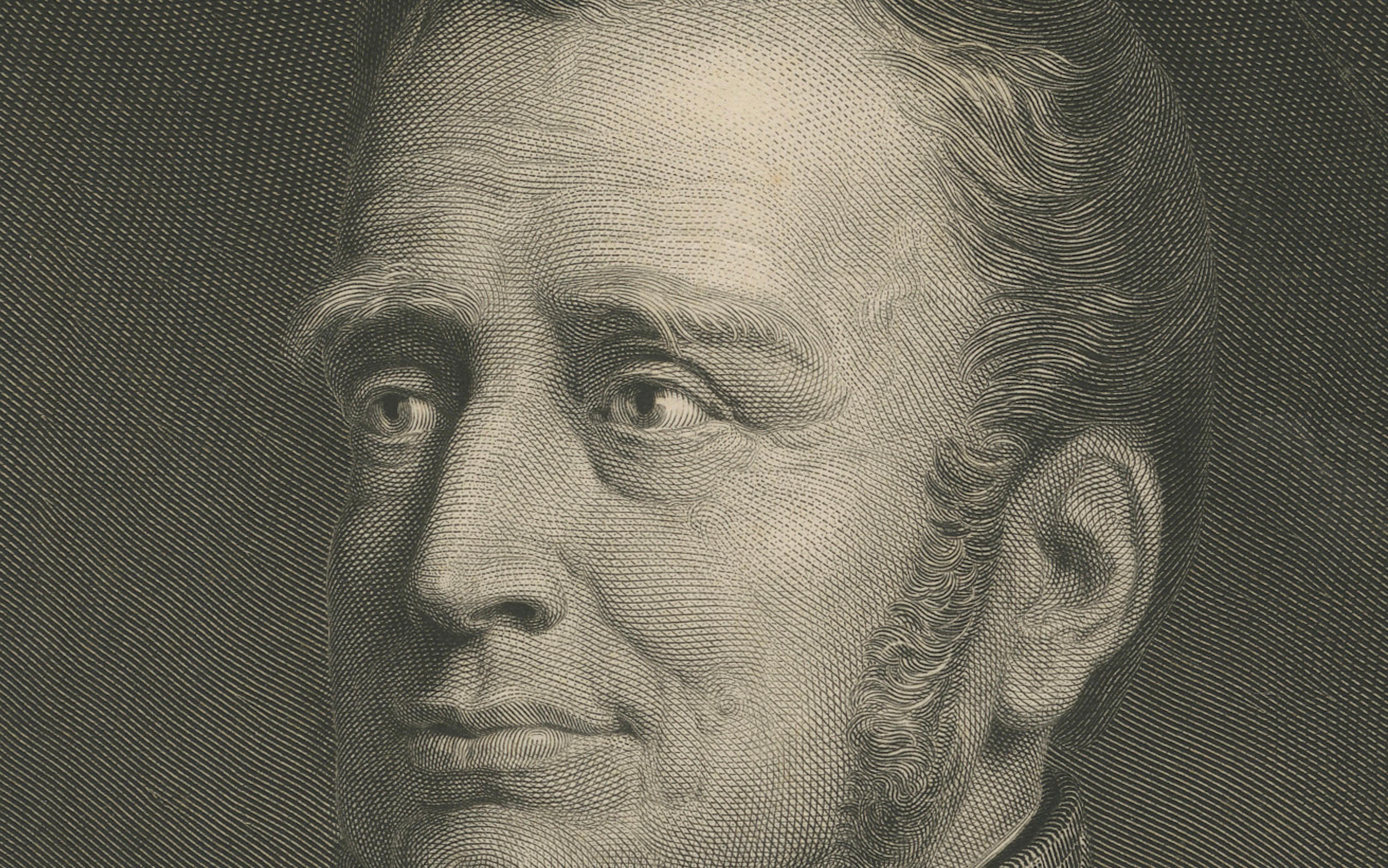 Retrato grabado del rey Guillermo I de Holanda según J.W. Williams Pieneman, 1835 siglo XIX en venta
