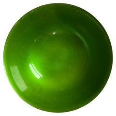 Cuenco Revere de plata Reed & Barton grabada con interior de esmalte verde - 1981