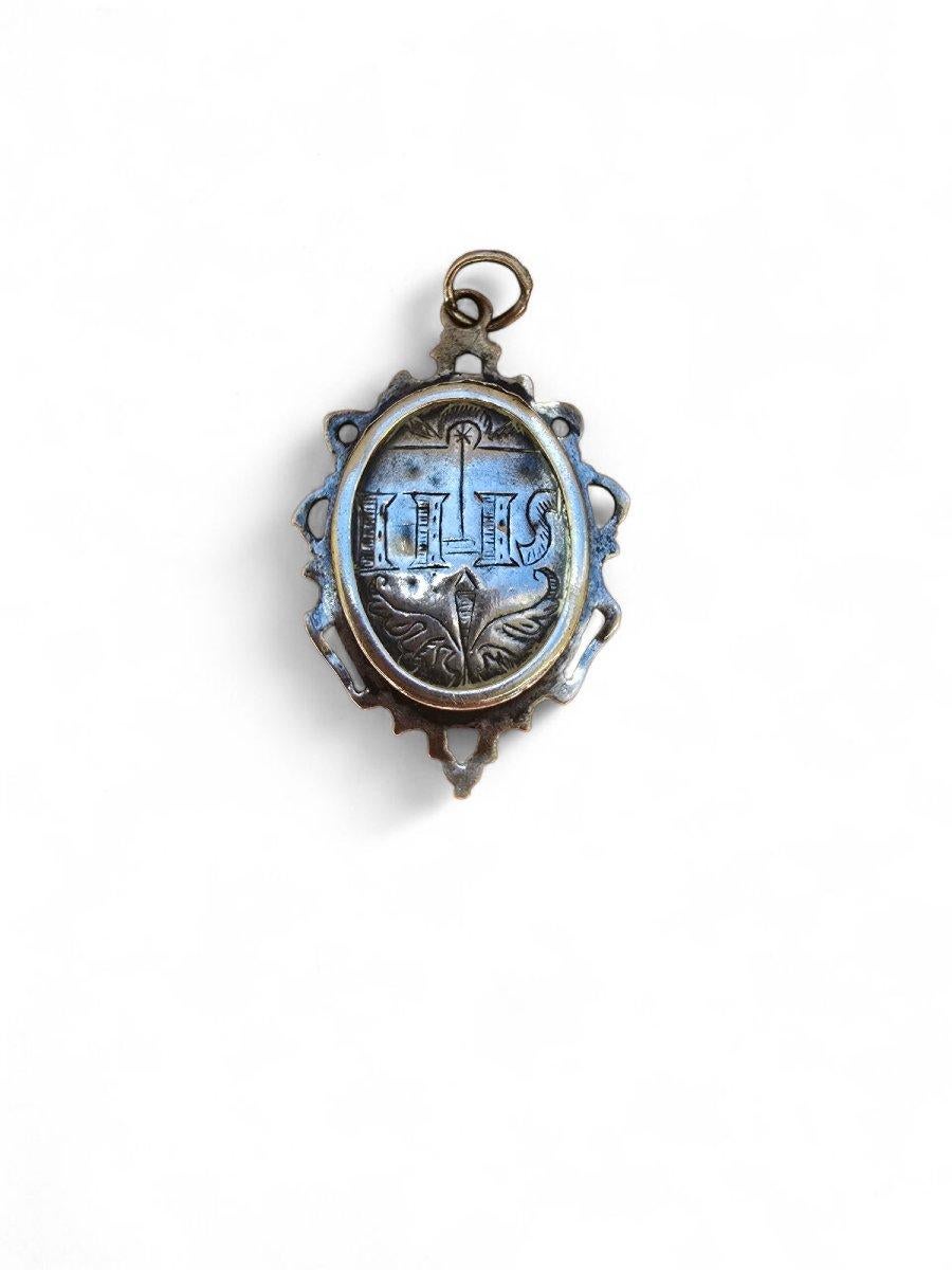 Baroque Reliquaire en argent gravé - 18e siècle en vente