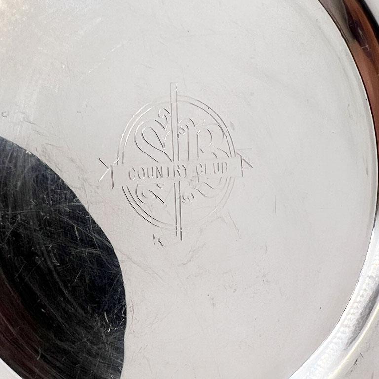 American Engraved Silverplate SB Country Club Golf Club Trophy Plate WMA Rogers For Sale