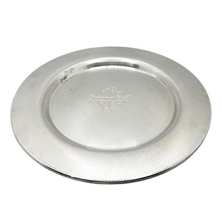 20th Century Engraved Silverplate SB Country Club Golf Club Trophy Plate WMA Rogers For Sale