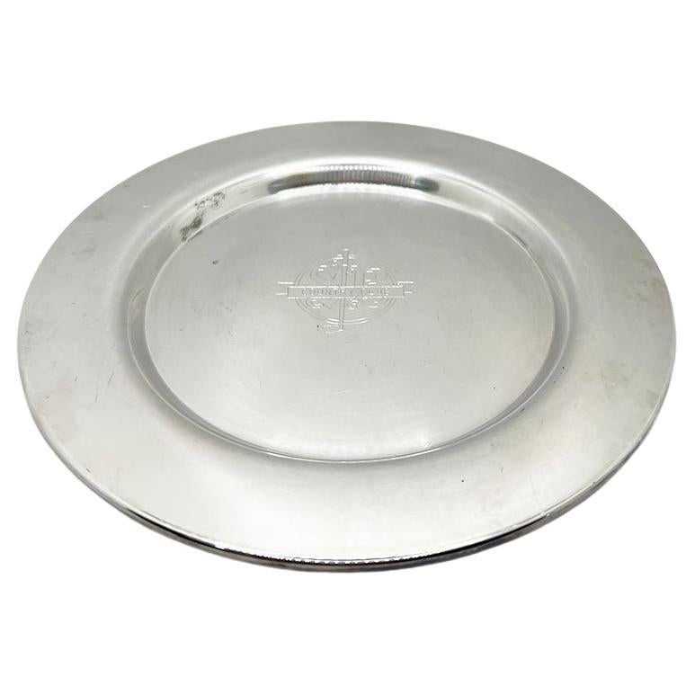 Gravur-Silberblech SB Country Club Golf Club Trophäenteller WMA Rogers, WMA Rogers