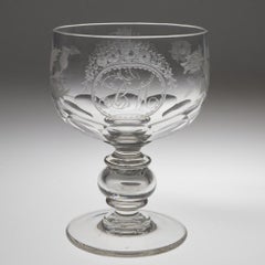 Engraved Victorian Coin Goblet c1840