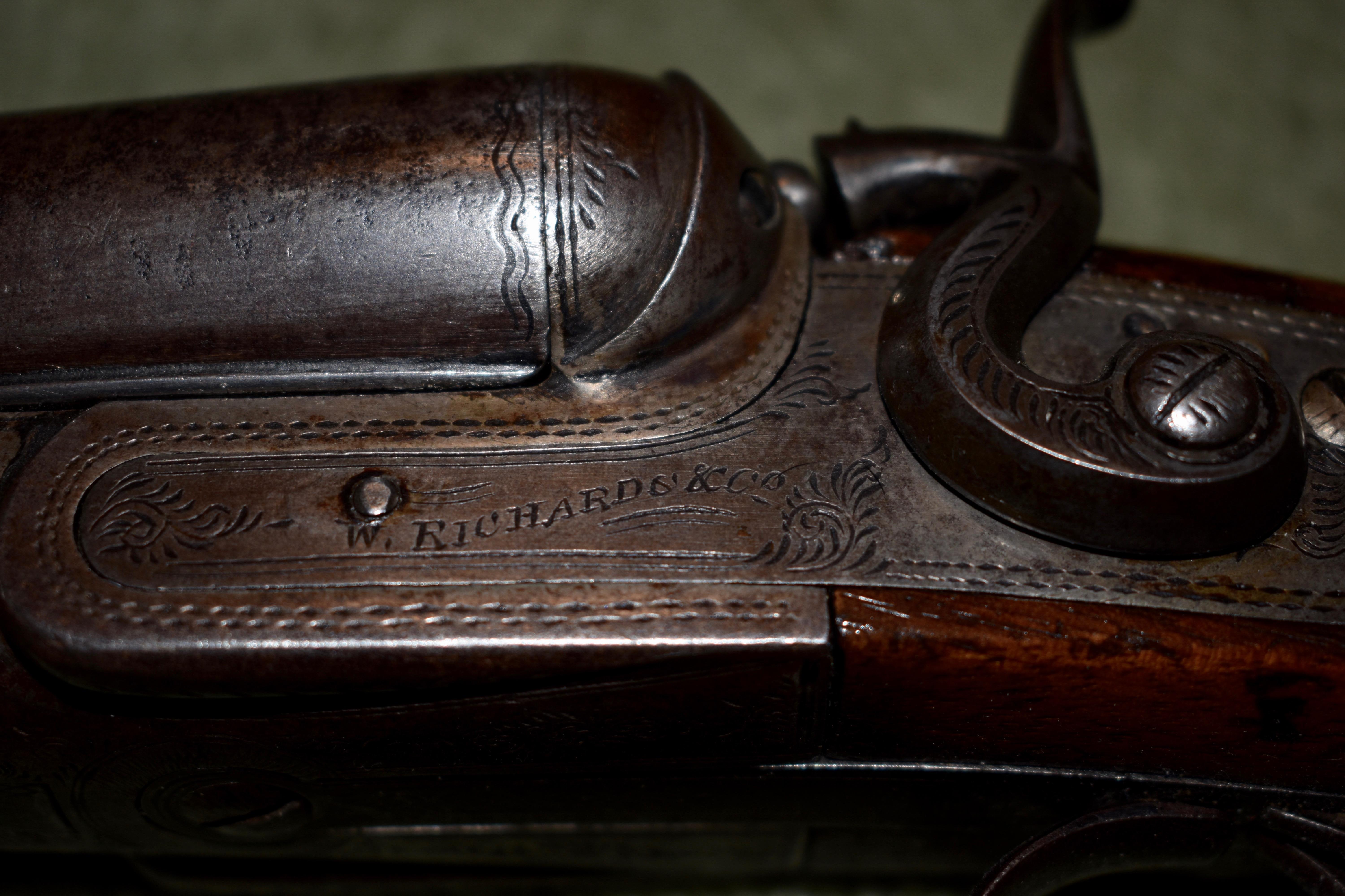 w richards double barrel shotgun identification
