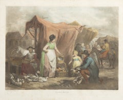 Engraving - 'Bird Market' - James Ward
