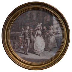 Engraving, Dancing in the Kitchen, circa 1800 Engraving, Dancing in the Kitchen, circa 1800