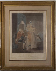 Engraving "Dressing For The Masquerade" Late 18th by Bartolozzi GEORGE MORLAND