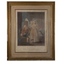 Incisione "Vestizione per la mascherata" Fine 18° di Bartolozzi GEORGE MORLAND
